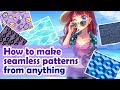 CLIP STUDIO TUTORIAL - How to make seamless patterns from anything