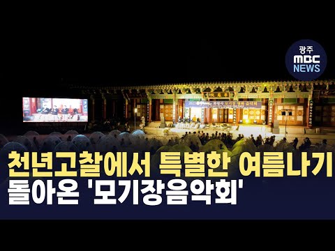 [뉴스데스크] 천년고찰 화엄사에서 특별한 여름나기
