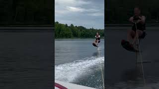 Airchair dismount gainer gone wrong #airchair #hydrofoil