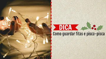 Como guardar pisca-pisca na caixa?