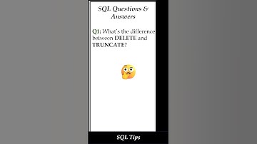 TRUNCATE vs DELETE in SQL  | DB Shortcut Explained #shorts