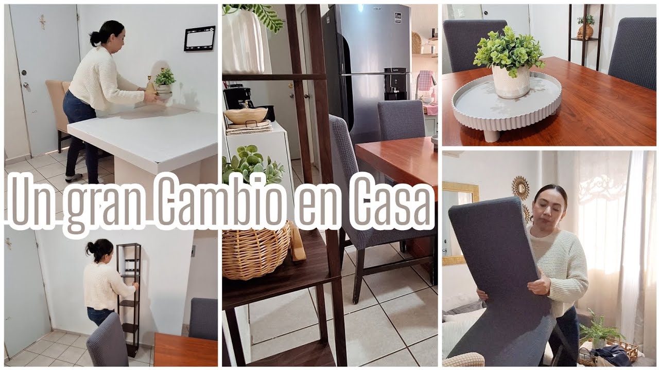 🏡✨️MI NUEVO COMEDOR Y CAMBIOS BONITOS EN MI PEQUEÑO HOGAR, MAS CALIDO Y ACOGEDOR SIN GASTAR MUCHO ✅️