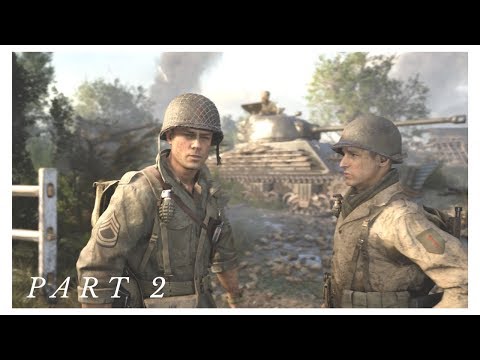 CALL OF DUTY WW2 Walkthrough Gameplay Part 2 - Mission#2 : Operation Cobra - No Commentary (Full HD)