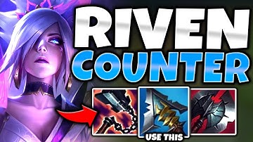 HOW RIVEN TOP 100% COUNTERS ALL TOPLANER TANKS! (THIS IS HOW) - S12 Riven TOP Gameplay Guide