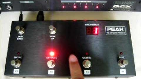 MIDI foot controller FCB4N Ver.2.0 with GCX Guitar Audio switcher.