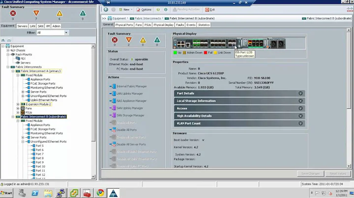 Cisco UCS Initial Setup