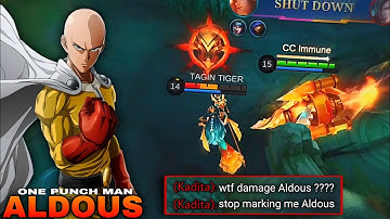 NEW ALDOUS PERFECT BUILD AND EMBLEM 2025!! (Aldous best one shot build mobile legends!!)