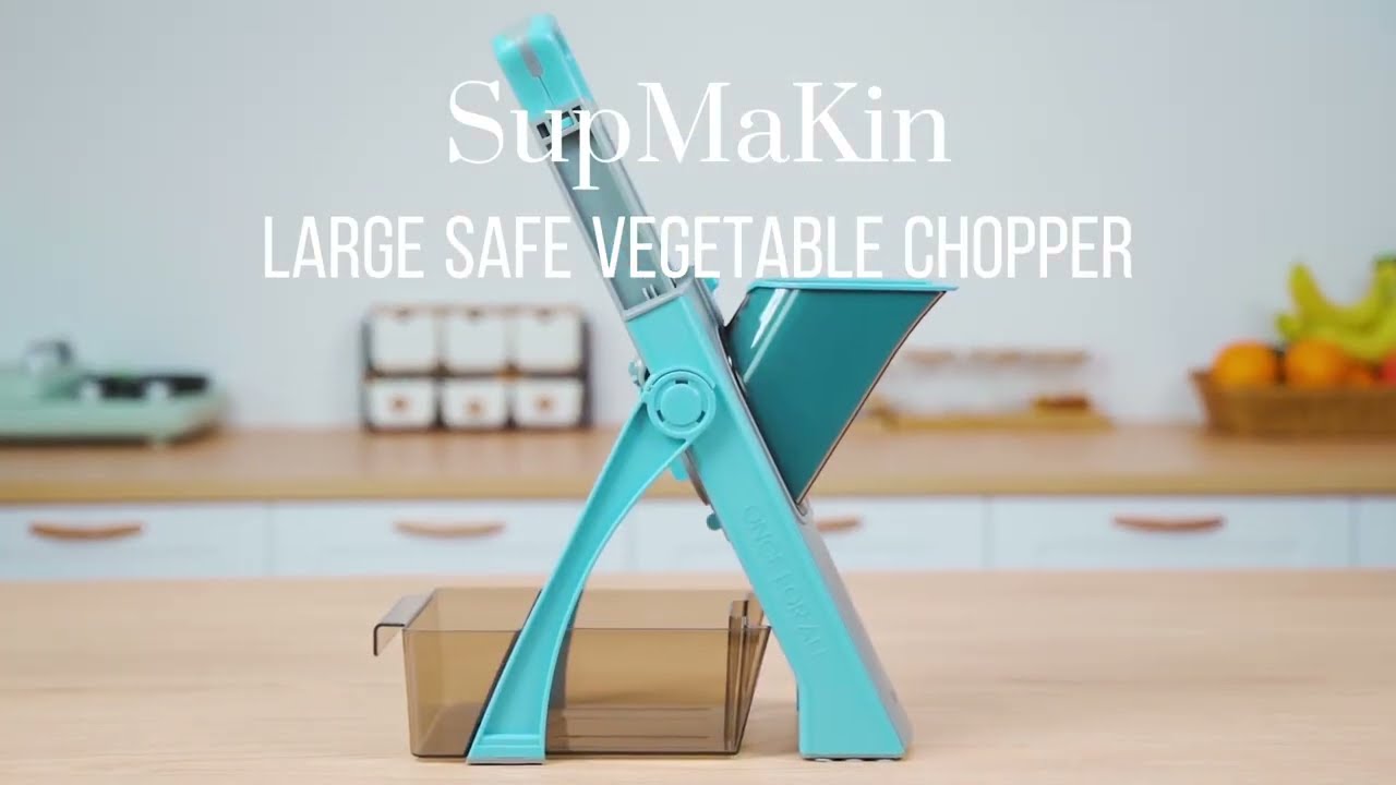 SupMaKin Safe Mandoline Slicer, Adjustable Vegetable Chopper, Multi  Mandolin