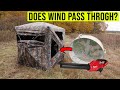 Does wind pass through the tidewe see through ground blind