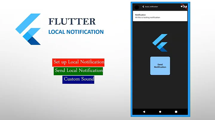 Flutter Local Push Notification | Custom Sound | Setup from basic