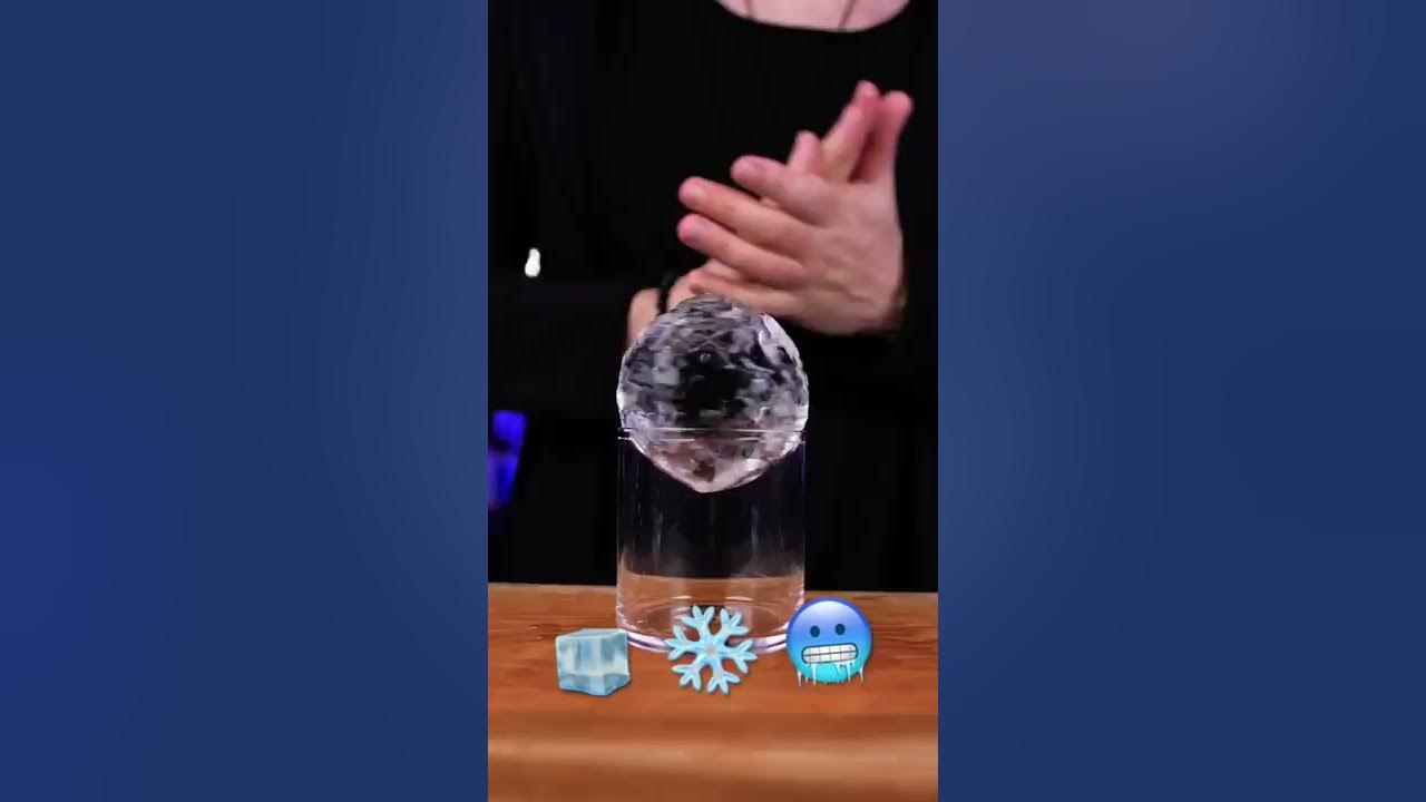 4 Simple Ways to Make an ICE SPHERE 🧊⚽️ #shorts 