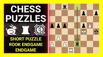 Chess Puzzles to Practice. Themes: Short puzzle, Rook endgame, Endgame. Learn Chess