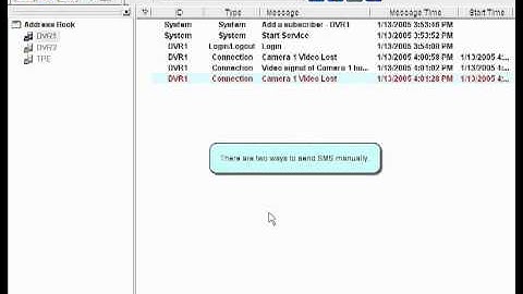 GeoVision Sending SMS Via VSM (Vital Sign Monitor)