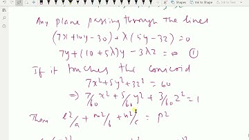 Analytical Solid Geometry: - ( Tangent plane to Conicoid; Solving problem ) - 135.