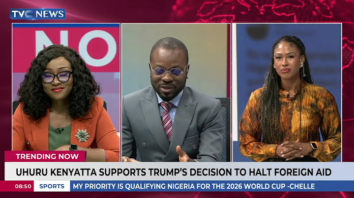 Uhuru Kenyatta Supports Trump's Decision To Halt Foreign Aid
