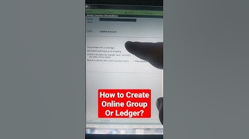 How to Create Online Group & Ledger ? #short #shorts #shortsfeed #tally  #yt #viral