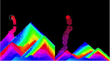 Falling sand simulation with mass conservation