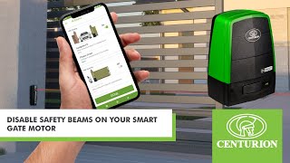 D6 SMART Gate Motor | Commissioning | Disabling Beams screenshot 4