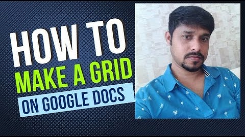 How to make a grid on Google Docs