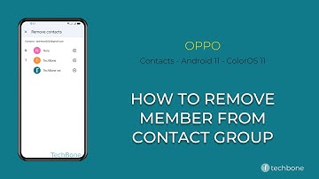 How to Remove Member from Contact group - Oppo [Android 11 - ColorOS 11]