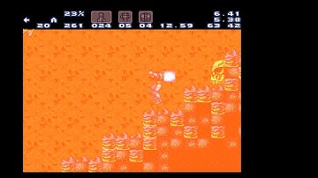 Super Metroid -- Walking down the Lava Dive stairs