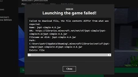 How to fix jopt-simple-4.6.jar