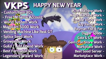 Growtopia Private Server VKPS | Like Real GT + Custom Magplant + Work 100% Link to Description ⭐