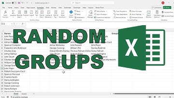 How to randomly sort people into groups in excel | Lambda