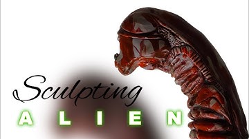 Sculpting Alien (1979) Chestburster - Polymer Clay Airbrush Paint