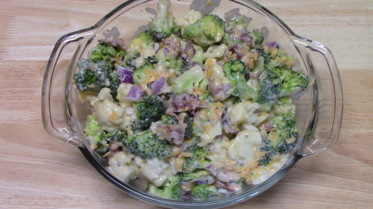 BROCCOLI and CAULIFLOWER SALAD