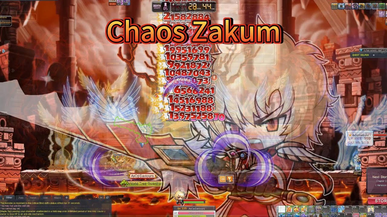MapleStory Zero Solo Chaos Zakum - SEA (Challenger World 1) @ DAY 1