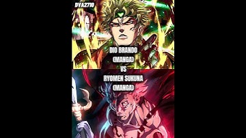 DIO vs Sukuna | Anime Battle | #shots #anime #edit #jojo #jujutsukaisen
