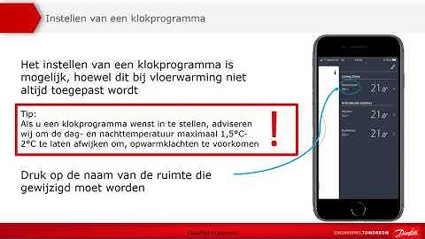 Danfoss Icon™ App module   instellen van ruimtes