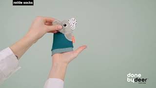 rattle socks | introduces cause and effect in a playful and intuitive way | Done by Deer