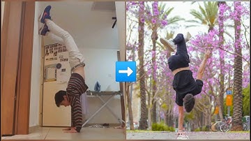 from zero to one minute one arm handstand |  or sagiv 4 years transformation |  my handstand journey