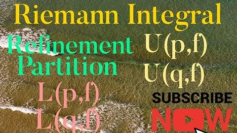 👆Difference of Upper Darboux sum corresponding to a partition and Refinement👆