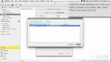 How to share a folder with another user in Outlook 2011 for Mac