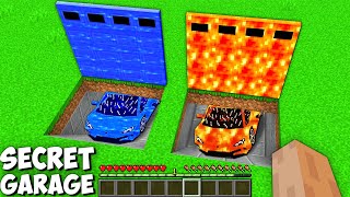 I found LAVA vs WATER GARAGE WITH SUPER CAR UNDERGROUND in Minecraft ! NEW SUPER CAR ! CAR UPGRADE !