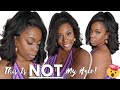 Thick Natural Hair! BEST Half Up Ponytail Style on Wig STEP by STEP Install HerGivenHair