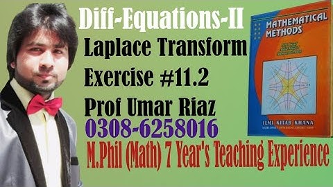 Inverse Laplace Transform, Exercise #11.2
