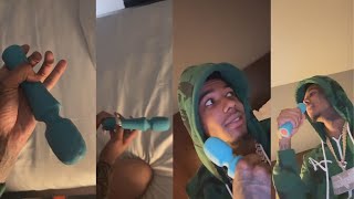 BlueFace Finds Baby Momma Jaidyn’s Sex Toy In Bed And SMELLS It😷😷😷😅😅😅