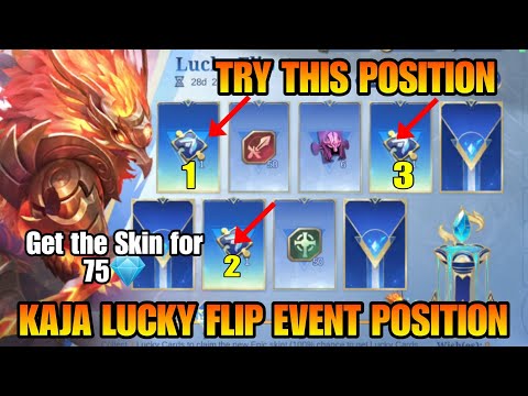 Kaja Lucky Flip Card Event Position | Lucky Card Position | TRY THIS | MLBB @sofieofficialmobilelegends3304