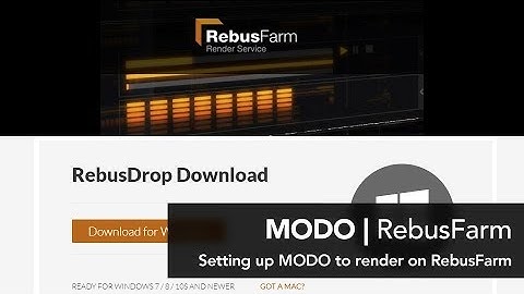 MODO | Rebus Render Farm Setup