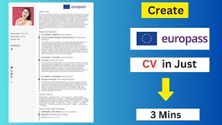 Europass CV online | How to create a Europass CV | Europass CV for Europe jobs and study in Hindi