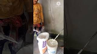 How to apply plaster coat mixed and wall paint shorts viral painting shortvideo ytshorts