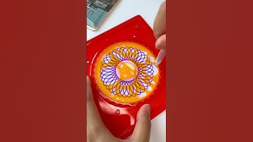 spirograph art video #ArtDesign #Spirograph #HandMadeArt #CreativeDrawing #SatisfyingArt