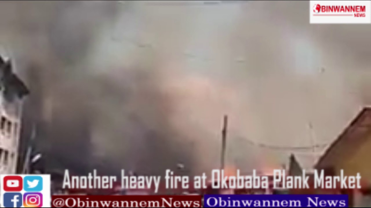 Breaking: Another Fire got building, which has extended to 5 other buildings at Okobaba Plank Market