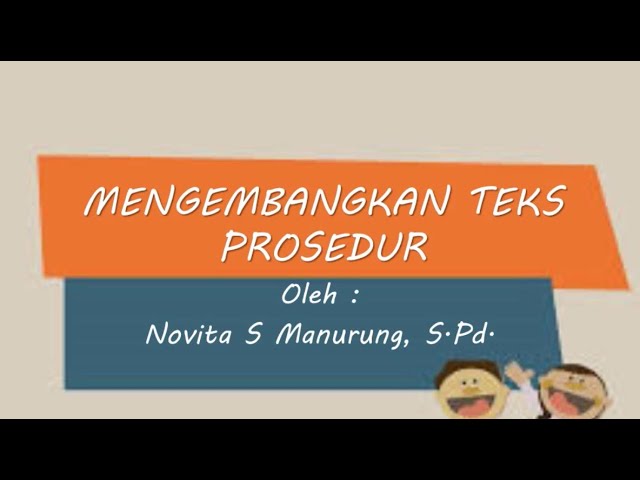 Mengembangkan Teks Prosedur Bahasa Indonesia Pjj Youtube