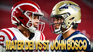 Mater Dei vs St. John Bosco!  CIFSS D1 CHAMPIONSHIP   BEST RIVALRY IN HS FOOTBALL ‼