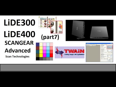 Canon LiDE300 LiDE400 (part7) Scangear Basic in Advanced - Set higher than 1200 dpi resolution